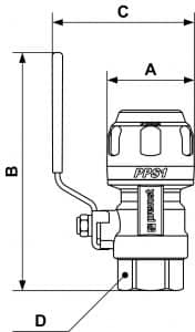Prevost Parallel Female Thread Valves With Fittings For Pipe 10 0000046597 Pps1 Rsif -
