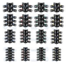 Prevost 4-10 Port 3/4" Female NPT Wall Manifold