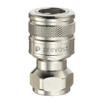 Prevost Female Valved Coupler 3/4"