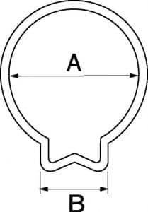 Prevost Treated Steel Single Ear Clamp Tamperproof clamp