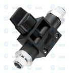 Prevost Conex Male Thread Valve Three-Ways (Inlet Male / Outlet Male)