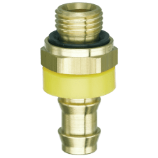Prevost Brass Push-On Fitting (Stoflex Hose Only - No Clamps)
