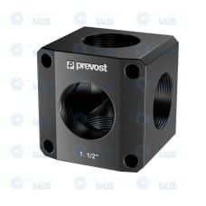 Prevost PPS Aluminum Pipe Cross Fitting (4-Way)
