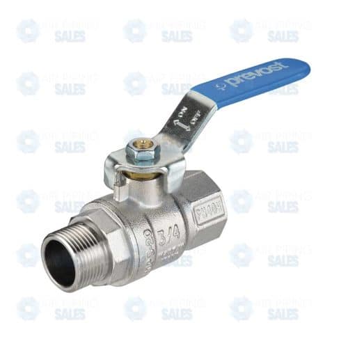 Prevost High-Flow Brass Ball Valve (Male X Female)