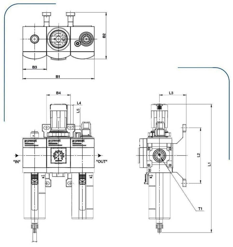 Filter Regulator Lubricator - Diagram