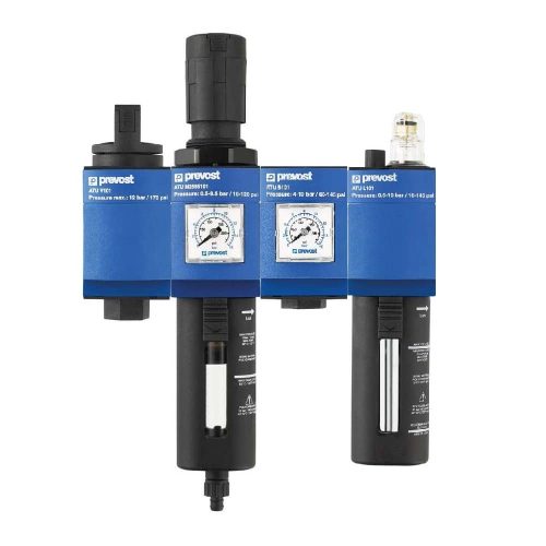 Prevost Filter-Regulator-Lubricator With Manual Valve And Dry Outlet 4 Units