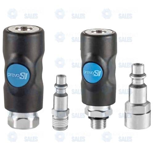 Prevost 1/4" Male/Female Coupler Industrial Body Set (Plugs Included) 1 Prevost Isi 061066 Set 3Q61 Pic2 -
