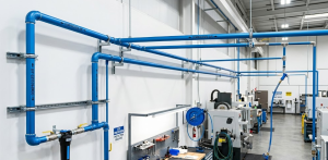 An Example Of A Clean Compressed Air Aluminum Piping Installation 